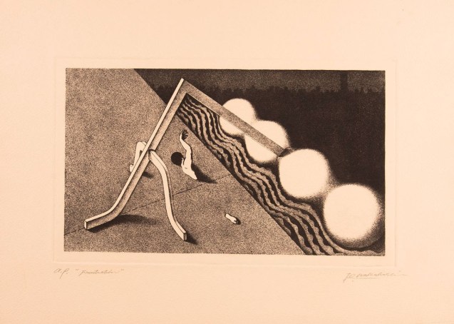 Kenji Nakahashi, Frustration, 1978, photoetching, Blanton Museum of Art, The University of Texas at Austin,